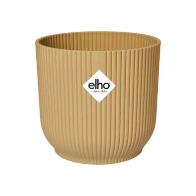 ELHO Vibes Fold Blumentopf 18cm gelb – Modernes Design aus recyceltem Kunststoff und