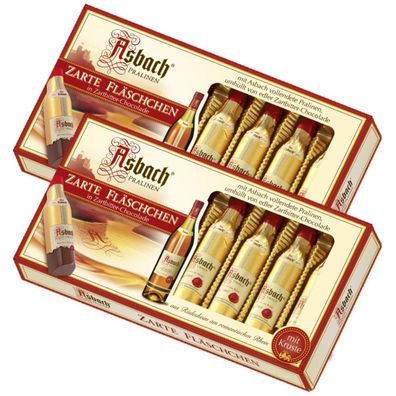 Asbach Pralinen Zartbitter Fläschchen mit Kruste 100g 2er Pack