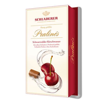 Schladerer Pralines Schwarzwälder Kirschwasser mit Obstbrand 127g