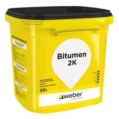 weber Bitumen Dickbeschichtung 2K 30l - Liefermenge: 1 Eimer 30 L