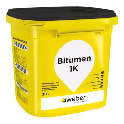 weber Bitumen Dickbeschichtung 1K 30l - Liefermenge: 1 Eimer 30 L