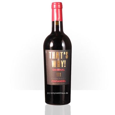 Cazzano di Tramiga 2019 THAT´S WHY Cabernet Zinfandel IGT 0.75 Liter
