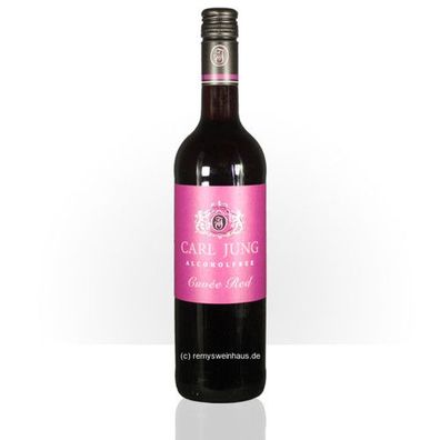Carl Jung GmbH Cuvee Red (HALBTROCKEN) Alkoholfreier Wein 0.75 Liter