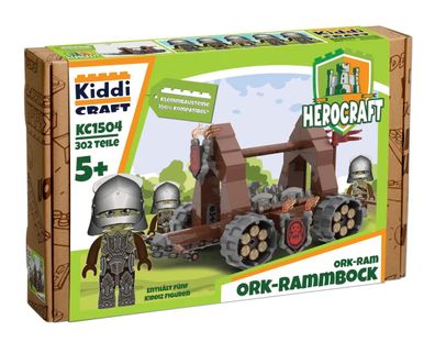 Kiddicraft KC1504 Ork-Rammbock Klemmbaustein Set