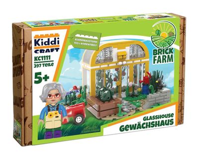 Kiddicraft KC1111 Gewächshaus Klemmbaustein Set