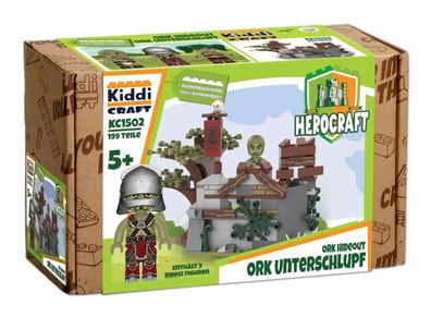 Kiddicraft KC1502 Ork Unterschlupf Klemmbaustein Set