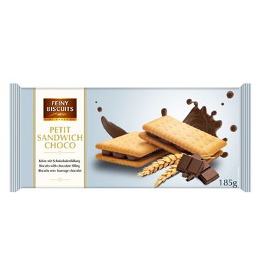 Feiny Biscuits Sandwich Kekse mit Schokoladenfüllung 185g