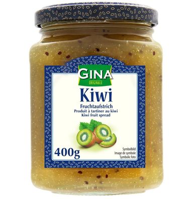 Gina Fruchtaufstrich Kiwi 400g aus Dänemark Kiwifruchtaufstrich