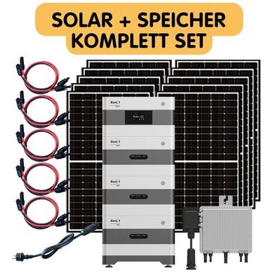 SunLit Solar Balkonsolar Balkonkraftwerk 3800 Wp Deye Sun M80G4 6450Wh Speicher