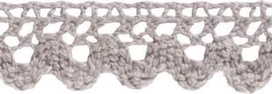 Heyda 203584583 Spitzen Tape 2 m x 15 mm grau