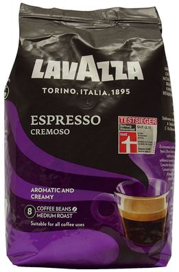 Lavazza 789956000 Espresso Cremoso Espressobohnen Arabica- und Robustabohnen kräft