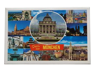 Foto Magnet München - Grüße aus - Kühlschrankmagnet Fotomagnet Souvenir