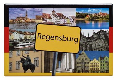 Foto Magnet Regensburg - Kühlschrankmagnet Souvenir Fotomagnet