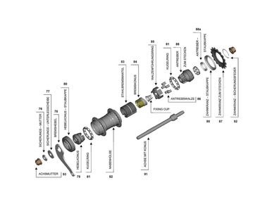 achse mit konus favorit 165 mm