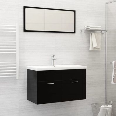 vidaXL Einbauwaschbecken mit Wasserhahn 81x39x18 cm Keramik Weiß