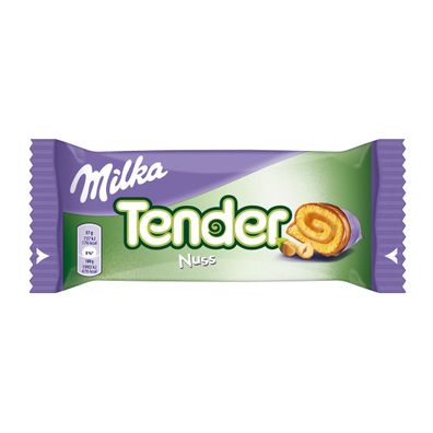 Milka Tender Nuss einzeln verpackter Mini Kuchen Packung 37g