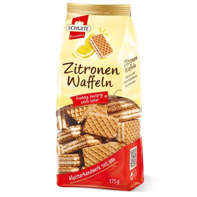 Schulte Zitronen Waffeln knusprige Mini Waffelschnitten 175g