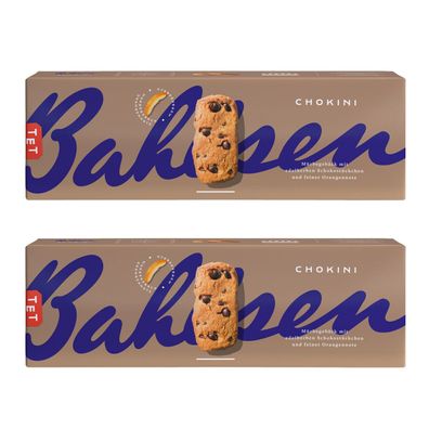 Bahlsen Chokini mit Schokostückchen und Orangennote 150g 2er Pack