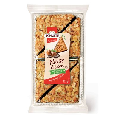 Schulte Nussecken mit Haselnüssen und Zartbitter Schokolade 175g