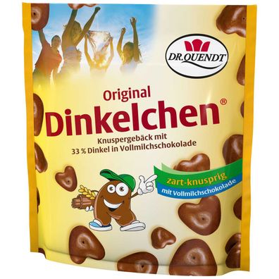 Dr Quendt Original Dinkelchen überzogen mit Vollmilchschokolade 85g