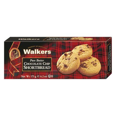 Walkers Chocolate Chip Shortbread Buttergebäck mit Schokolade 175g