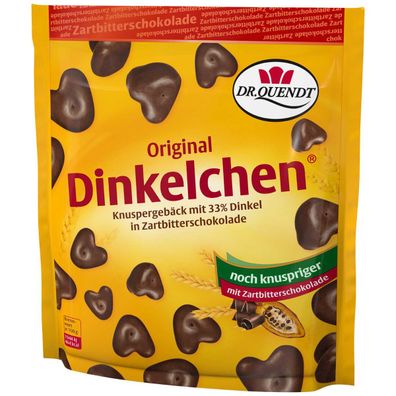 Dr Quendt Original Dinkelchen überzogen mit Zartbitterschokolade 85g