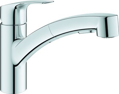 Grohe Einhandmischer Spültisch Eurosmart flacher AL herausziehb Dual Brause chrom