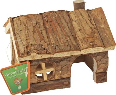 Hamsterhaus natur Spitzdach 14cm Gebr de boon