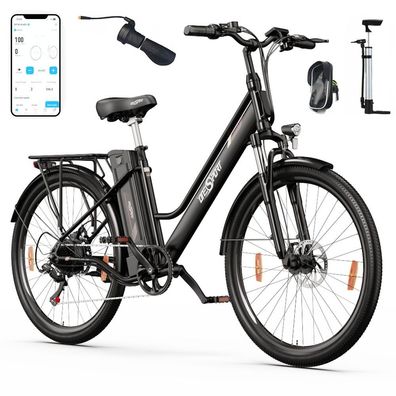 E-Bike Onesport OT18 Elektrofahrrad 26-Zoll 7-Gang 36V 14.4Ah Akku 250W app