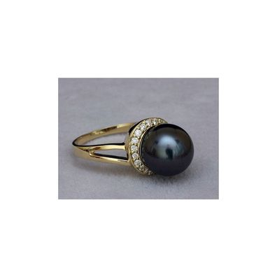 Luna-Pearls - TR0034 - Ring - 585 Gelbgold - 14 Diamanten 0,11ct