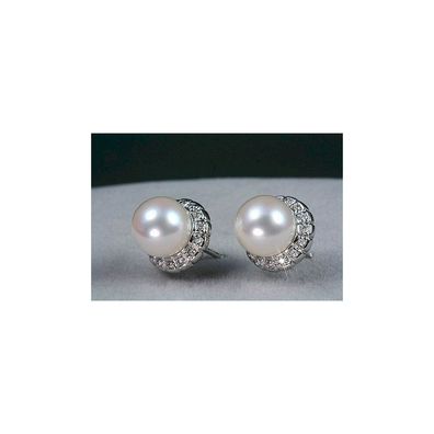 Luna-Pearls - M S2 O--AE0073 - Ohrstecker - 750/- Gold - Akoya-Zuchtperlen 7.5-8mm