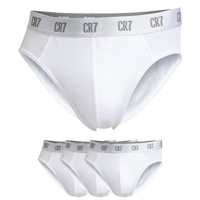 CR7 Cristiano Ronaldo - 8100-6610-100-TRIPACK-WHITE - Unterwäsche - Slips - Herren