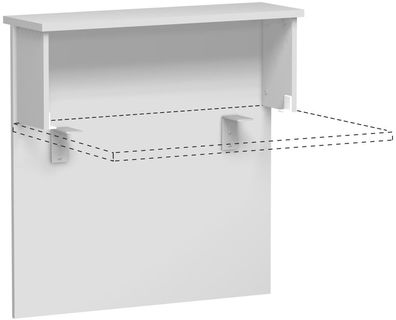 Gera Theke Vorwandelement gerade, zur Befestigung an Tischfront, mit Montagematier