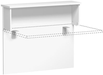 Gera Theke Vorwandelement gerade zur Befestigung an Tischfront, mit Montagematiera