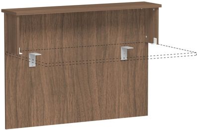 Gera Theke Vorwandelement gerade, zur Befestigung an Tischfront, mit Montagematier