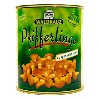 Food-United Pfifferlinge mittel Speise-Pilz 1 Dose Füllmenge 800g ATG 455g