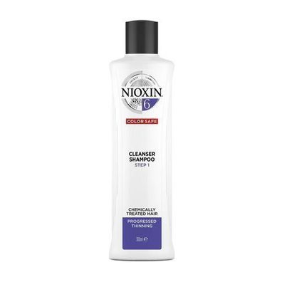 Nioxin System 6 Shampoo fér chemisch behandeltes, stark ausgedénntes Haar, 300ml