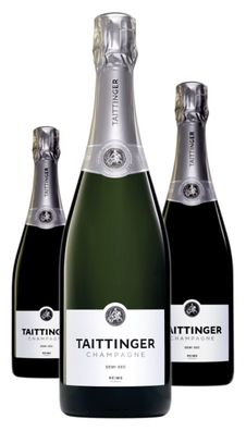 3 x Champagne Taittinger Demi Sec