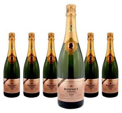 6 x Bouvet Trésor Rosé Saumur Brut