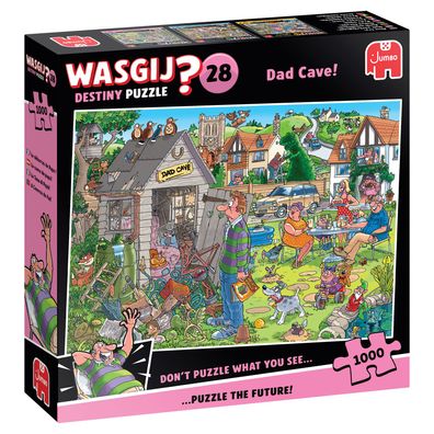 Wasgij Destiny 28, Papas Gartenhaus, 1000 Teile Puzzle