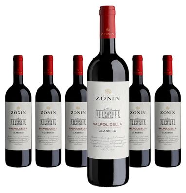 6 x Valpolicella Venetien D.O.C. Zonin Classici – 2023