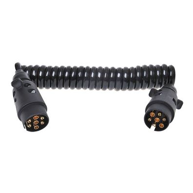 Spiralkabel 3M mit 2x Stecker 7-polig PVC IP44