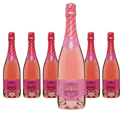 6 x González Byass Vilarnau Cava Rosado alkoholfrei