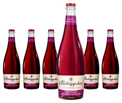 6 x Rotkäppchen Fruchtsecco Schwarze Johannisbeere