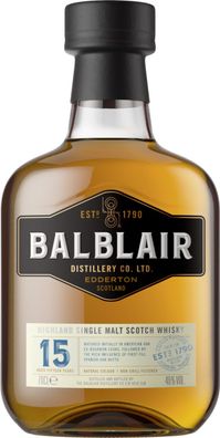 Balblair 15 Years Old Highland Single Malt Scotch Whisky