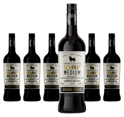 6 x Osborne Sherry 10 RF Medium