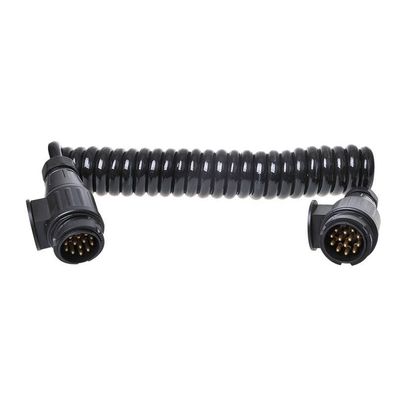 Anhänger Spiralkabel 3,5M 8 Adern mit 2x Stecker 13-polig PVC
