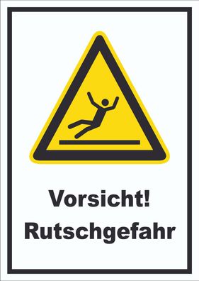 Vorsicht Rutschgefahr Schild