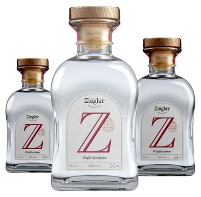 3 x Ziegler Waldhimbeer Obstgeist