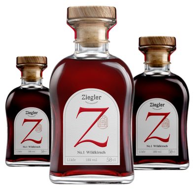 3 x Ziegler No.1 Wildkirschlikör